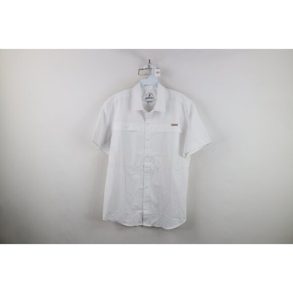 Gramicci Mens Small Spell Out Vented Hiking Trekking Short Sleeve Button Shirt - Picture 1 of 11